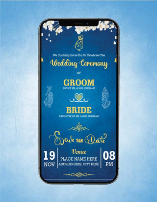 Elegant Hindu Wedding Invite | W-120