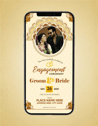 Engagement Ceremony Invitation Card | R-30