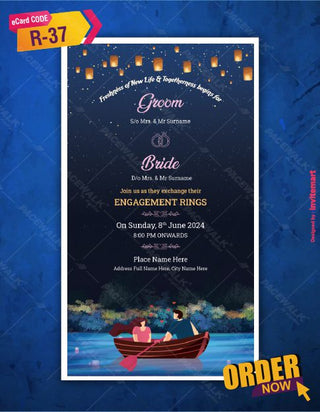 Engagement Ceremony Whatsapp Invitation 