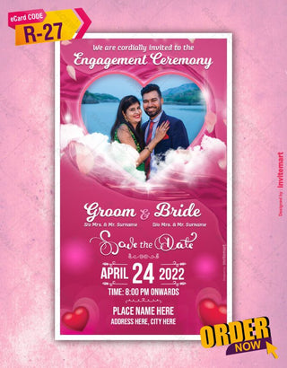 Engagement Invite with photo