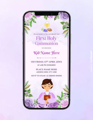 First Holy Communion Invitation Card | IM-2186