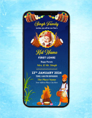 First Lohri Invitation | HL-13