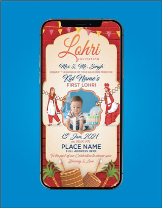 First Lohri Invite Card | HL-11