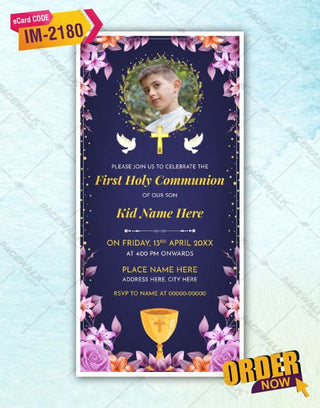 First Holy Communion Invitation 