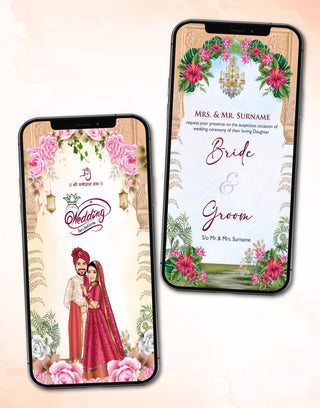 Floral Multiple Function Wedding Invitation PDF | IM-2421