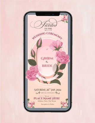 Floral Wedding Invitation | W-275