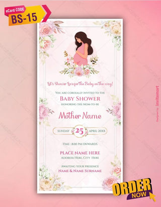 Floral Baby Shower Invitation Templates