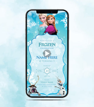 Frozen Birthday Invitation Video | IM-2247-V