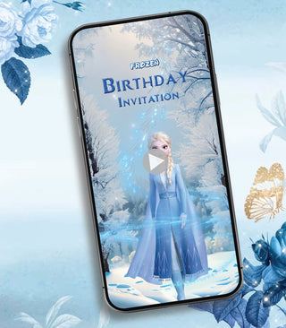 Frozen Birthday Party Invitation Video | IM-2064