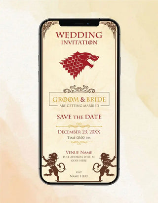 Game Of Thrones Wedding Invitation | IM-2242