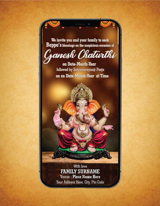 Ganesh Chaturthi Invitation eCard | GC-07