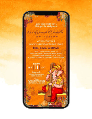 Ganpati Invitation Template | IM-2230