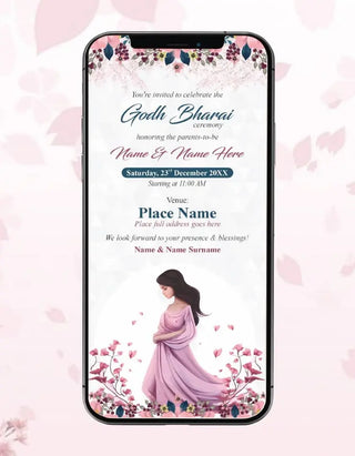 Godh Bharai Invitation Card | IM-2623