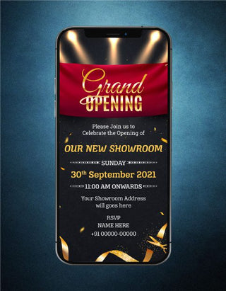 Grand Opening Invitation Card Maker | GO-04