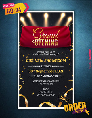 Grand Opening Invitation Card Maker |