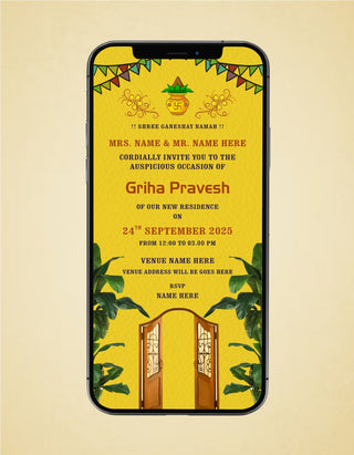 Griha Pravesh Invitation Card | H-23