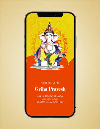 Griha Pravesh Invitation Templates | H-18