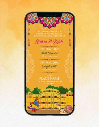 Haldi And Sangeet Invitation | IM-2355