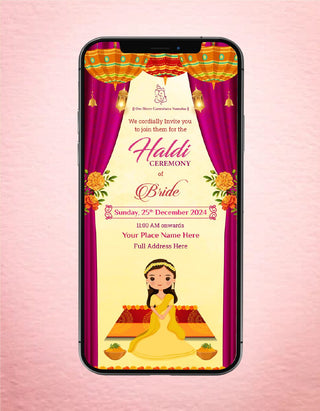 Haldi Ceremony Card | W-307