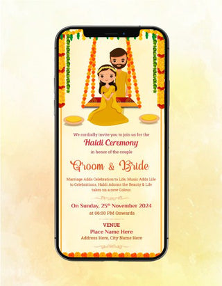 Haldi Ceremony Invite | W-277