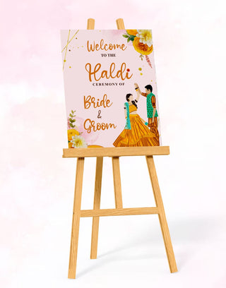 Haldi Function Signage Board Design | IM-2398