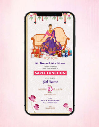 Half Saree Function Invitation | SF-01