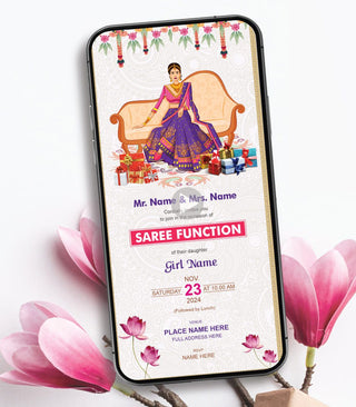 Half Saree Function Invitation Video | SF-01-V