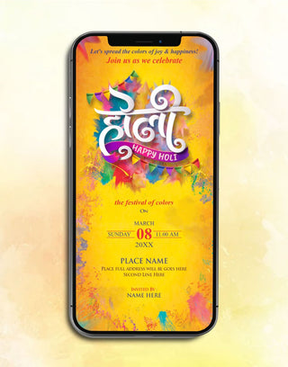 Happy Holi Invitations | IM-2411