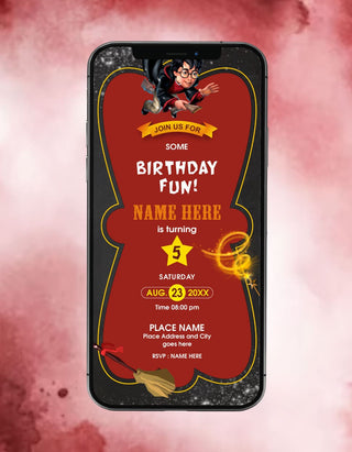 Harry Potter Birthday Invitation Card | IM-2460