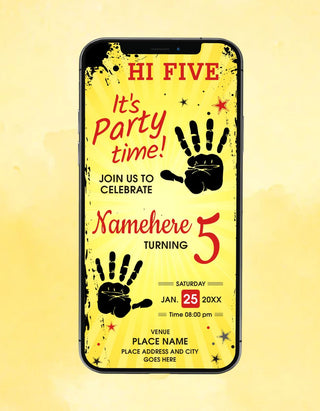 Hi Five Birthday Invitation | IM-2315