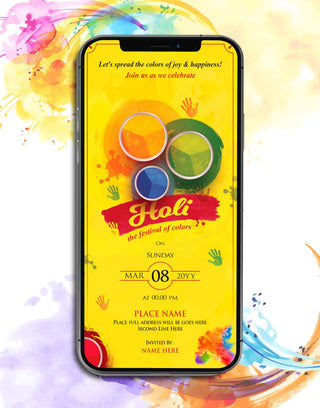 Holi Invitation Card | IM-2409