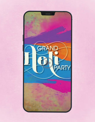 Holi Party Invite Video | IM-815