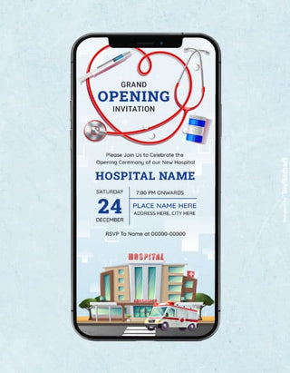 Hospital Opening Invitation Card | IM-2200