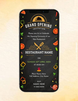 Restaurant Grand Opening Invitation | IM-2128