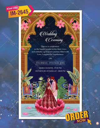 Indian Digital Wedding Invitation Card | IM-2645