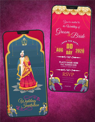 Indian Invites For Wedding | W-84