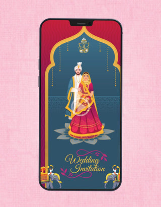 Indian Traditional Wedding Invitation Video | W -84-V