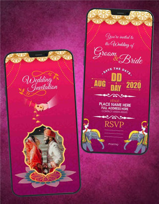 Indian wedding Invitation Card | W-83