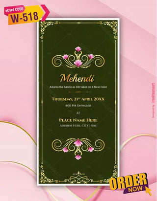 Indian Caricature Wedding Invitation Pdf Card