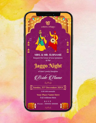 Jaggo Night Invitation | W-374