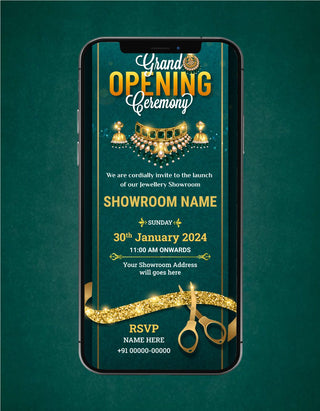 Jewellery Shop Opening Invitation | GO-15