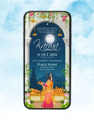 Karwa Chauth Invitation Card | IM-2340