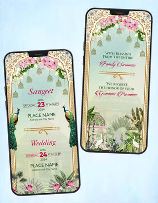 Kerala Wedding Invitation | W-334