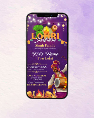 Kid First Lohri Invitation | IM-2544