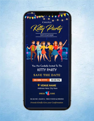 Kitty Party Invitation Card For Whatsapp | IM-2124