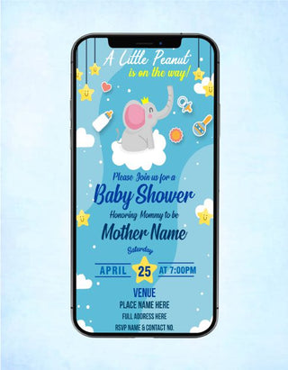 Little Peanut Baby Shower Invitations | BS-08