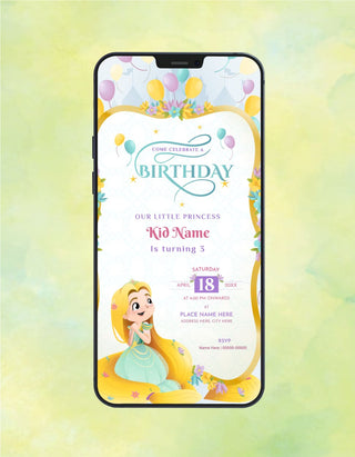 Little Princess Birthday Invitation | B-95