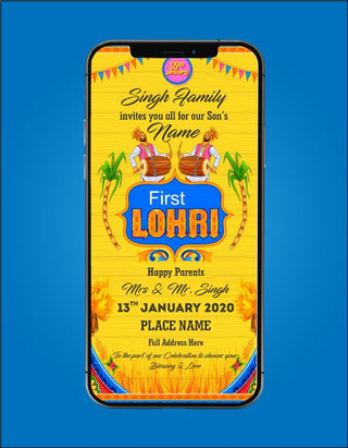 Lohri Invitation eCard | HL-05