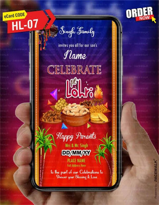 Lohri invites For Mobile | HL-07