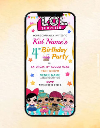 Lol Surprise Birthday Party Invitation | IM-2165